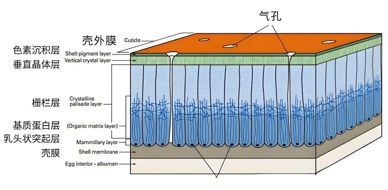 蛋壳的形成